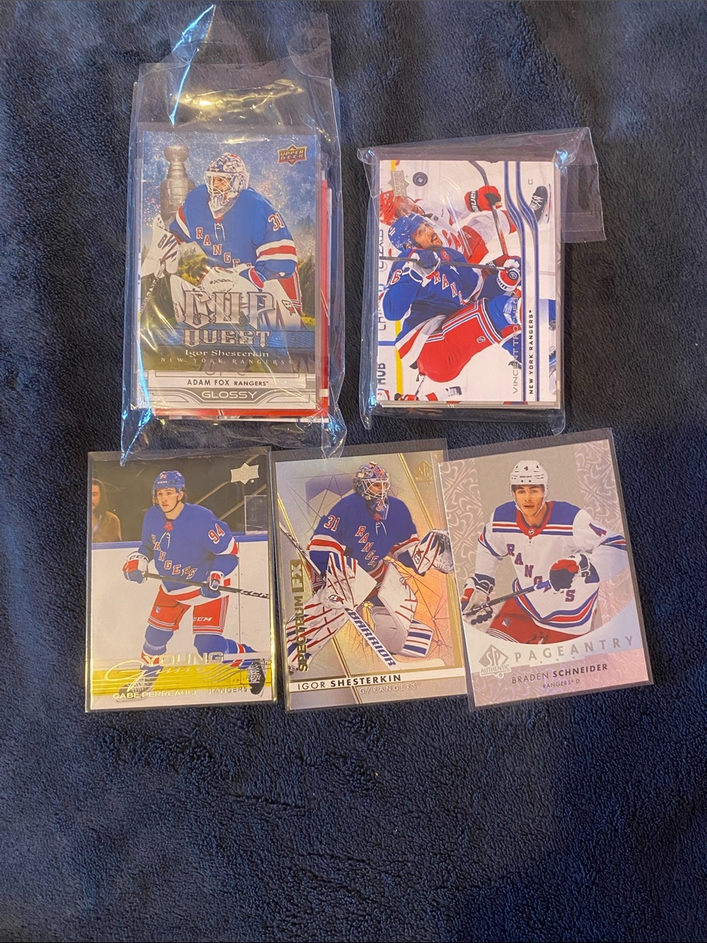 NHL Upper Deck New York Rangers Hockey Card Lot